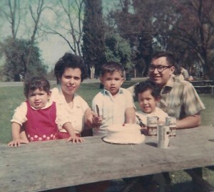 The Monroy family enjoys a birthday picnic in 1968